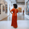 Abeni Burnt Orange African Maxi Dress