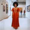 Abeni Burnt Orange African Maxi Dress