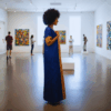 50 Zahra Royal Blue & Gold African Maxi Dress