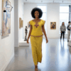62 Ayana Golden Yellow African Maxi Dress
