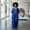 79 Azure Heritage Blue Kaftan Dress