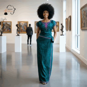 Emerald Grace Wrap Dress