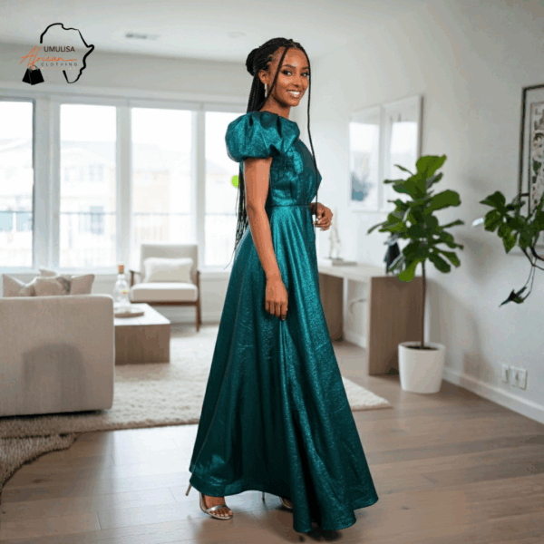 3 Zahabu Emerald Gown