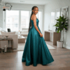 4 Zahabu Emerald Gown