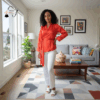 54 Zuri Ember Wrap Blouse
