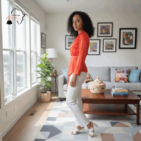 55 Zuri Ember Wrap Blouse