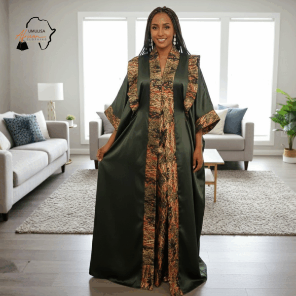 Green Emerald Heritage Maxi Dress