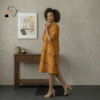 101 Imara Sunset Kente Midi Dress