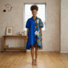 108 Amara Royal Blue Heritage Dress