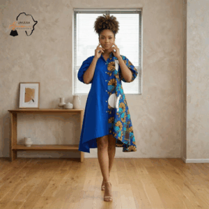 Amara Royal Blue Heritage Dress