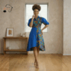110 Amara Royal Blue Heritage Dress