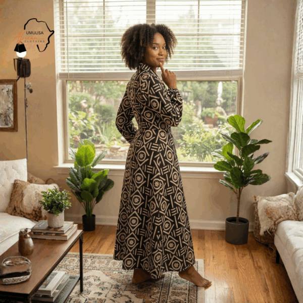 Zuri Noir Heritage Maxi Dress