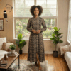 Zuri Noir Heritage Maxi Dress