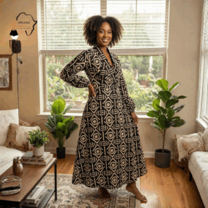 Zuri Noir Heritage Maxi Dress