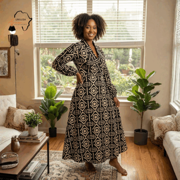 Zuri Noir Heritage Maxi Dress