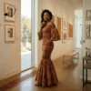 126 Nyota Kente Mermaid Gown