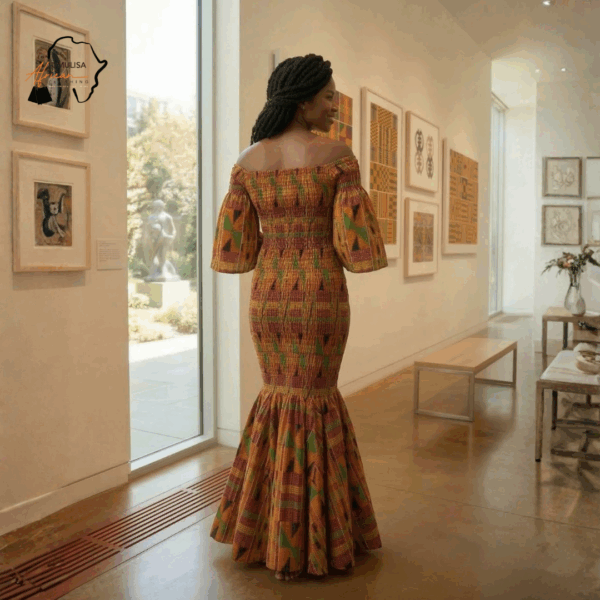 130 Nyota Kente Mermaid Gown