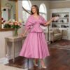 194 Amira Rose Luxe Midi Dress