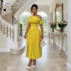 200 Zahara Golden Radiance Midi Dress