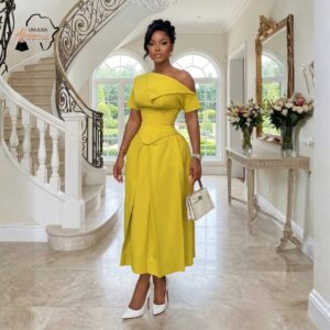 200 Zahara Golden Radiance Midi Dress