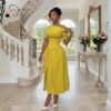 202 Zahara Golden Radiance Midi Dress