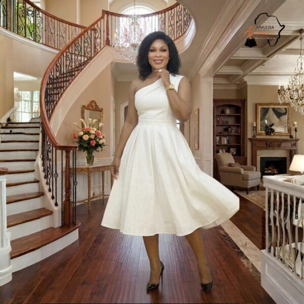 204 Amani Ivory Grace Midi Dress