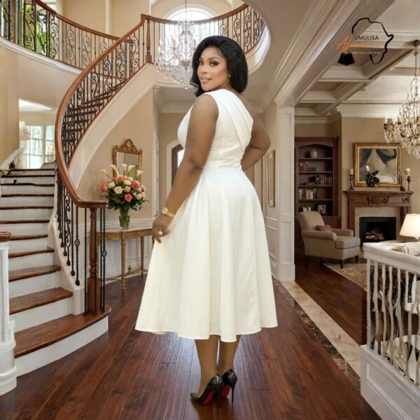 206 Amani Ivory Grace Midi Dress