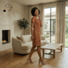 93 Savanna Mosaic Midi Dress
