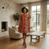 94 Savanna Mosaic Midi Dress