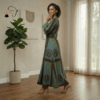 Zuri Emerald Heritage Maxi Dress