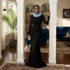 Midnight Grace Modest Maxi Dress – Elegant Long Sleeve Black Flowing Gown