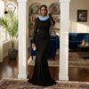 Midnight Grace Modest Maxi Dress – Elegant Long Sleeve Black Flowing Gown