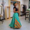 Zuri Vibrance Wrap Maxi Skirt Set