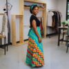 Zuri Vibrance Wrap Maxi Skirt Set