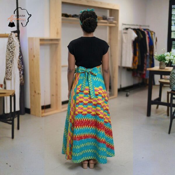 Zuri Vibrance Wrap Maxi Skirt Set