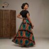 244 Amani Earth Spiral Wrap Maxi Skirt Set