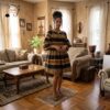 Iwacu Heritage Stripe Midi Dress