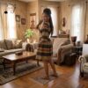 Iwacu Heritage Stripe Midi Dress