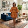 260 Nia Kente Harmony Mini Dress
