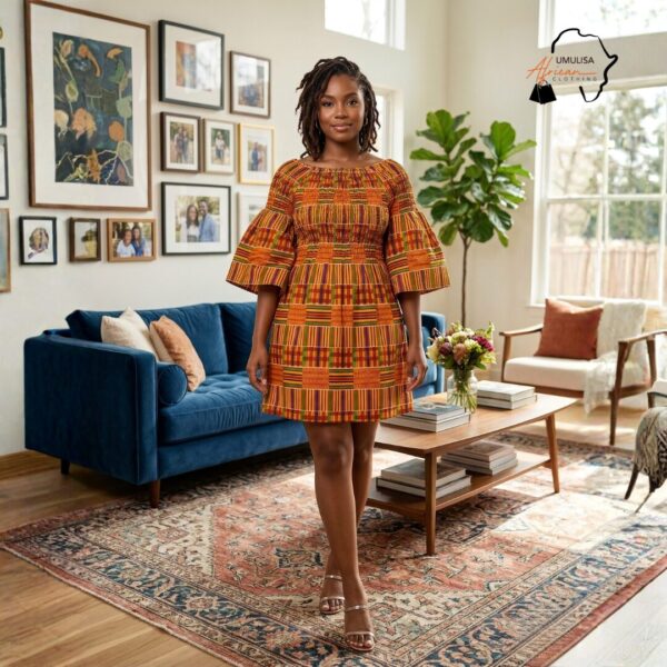 260 Nia Kente Harmony Mini Dress