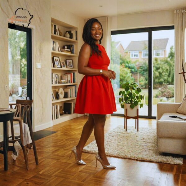 Zuri Classic Red Flare Dress – Elegant Sleeveless Everyday Dress