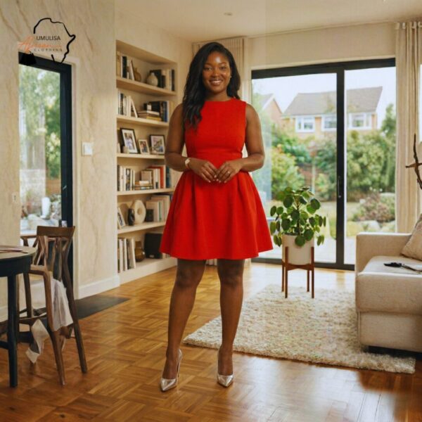 Zuri Classic Red Flare Dress – Elegant Sleeveless Everyday Dress