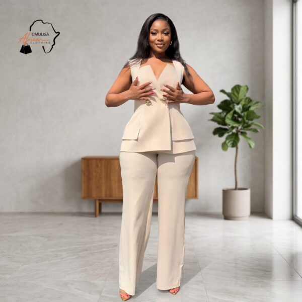 Zuri Multi-Color Satin Pants Set