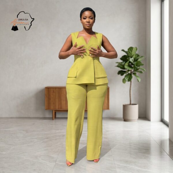Zuri Multi-Color Satin Pants Set