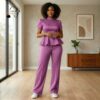 79 Nia Ruby Red Two-Piece Set