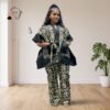 Amani Black & Gold African Two-Piece Set