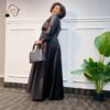 Thabisa Multi-Color African Satin Maxi Dress
