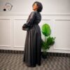 Thabisa Multi-Color African Satin Maxi Dress