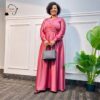 Thabisa Multi-Color African Satin Maxi Dress