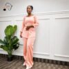 Nia Blush Pink African Pant Set